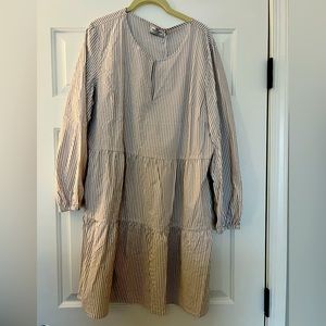 NWT VINEYARD VINES stripped 3/4 sleeve dress in performance fabric